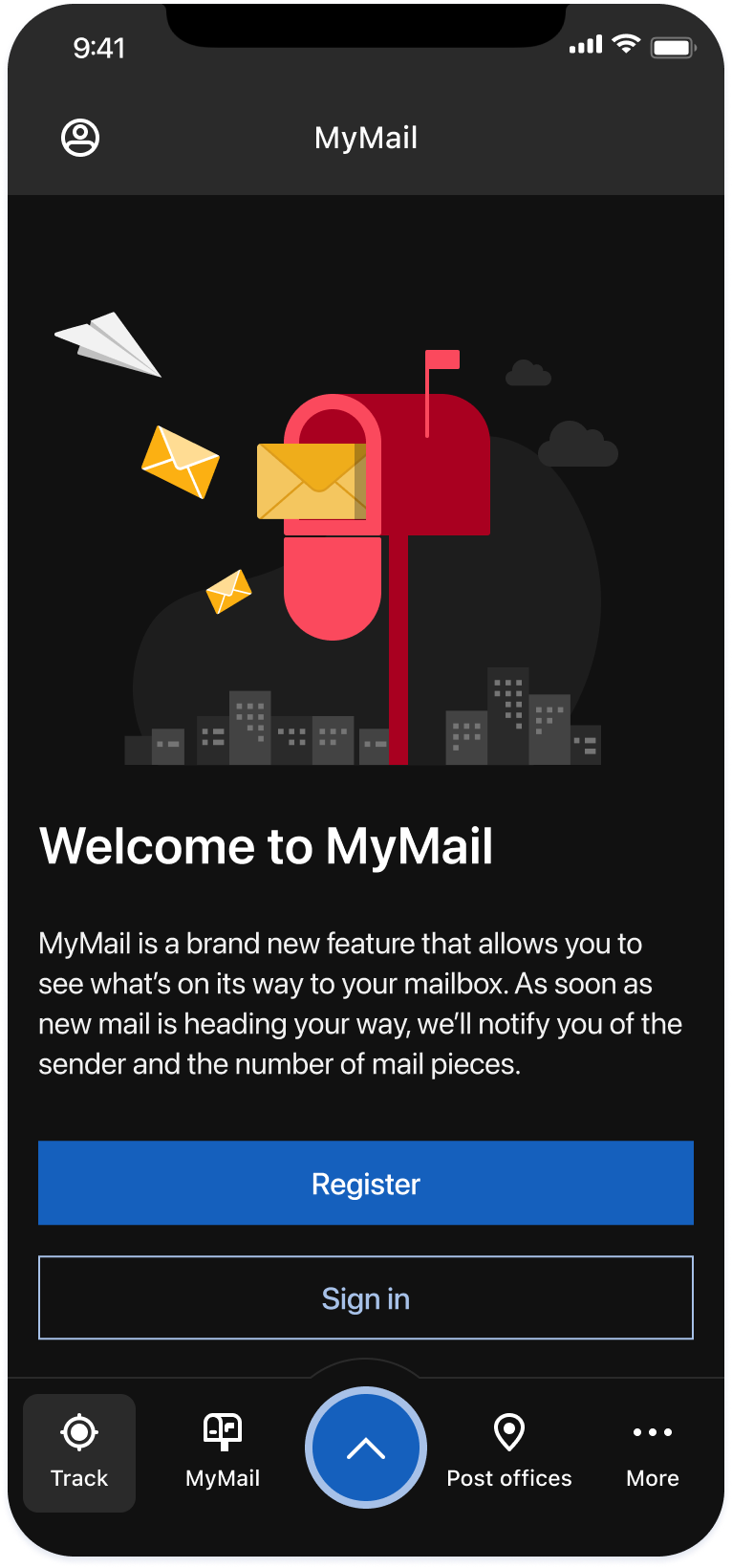 Welcome screen variant